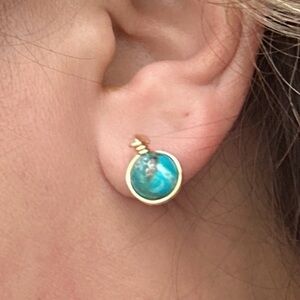 Alquimia Turquoise and Gold Earrings
